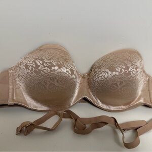 Soma Lace Strapless Bra in Light Brown